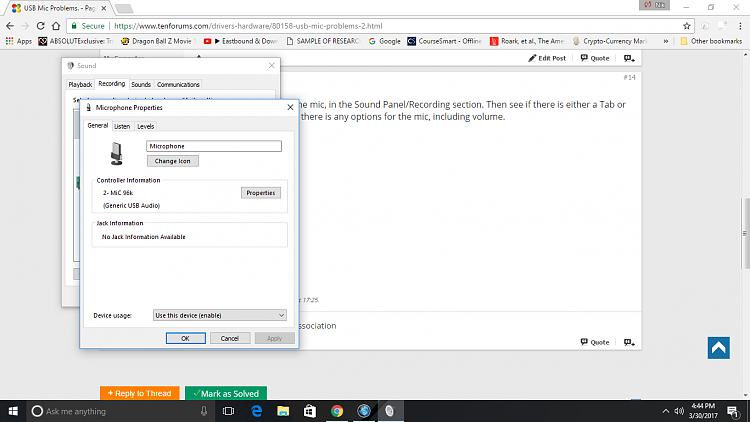 Hello, Ive got USB mic and have been using it for a year now. My issue is that the mic is... 127355d1490910571t-usb-mic-problems-mictab.png