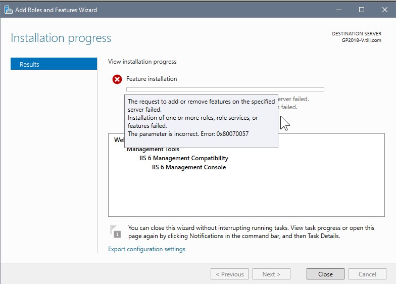 Http.sys error logging for IIS 10.0, Windows Server 2016 core. Unable to change the Default... 1278043.png