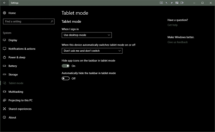 “Optimize taskbar for touch interactions when this device is used as a tablet" is not... 129862d1492094799t-strange-behavior-taskbar-cursor-interaction-system-tablet-mode-settings.png