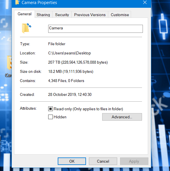 copied a 45GB folder from my phone to my laptop now the copied folder is 207TB 12b8e093-a7b9-47b0-ba94-5a3e631f9cd6?upload=true.png