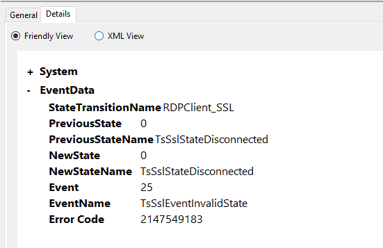 Event log Error message: RDPClient_SSL: An error was encountered when transitioning from... 1304c92d-e541-4ad8-84c1-e3e2968c6a12?upload=true.png