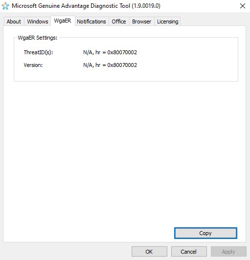 Ms GAD says Windows Validation Status "Genuine WGA unsupported OS" 130c9e59-9d41-44f4-9d90-817a96ce6b58?upload=true.jpg