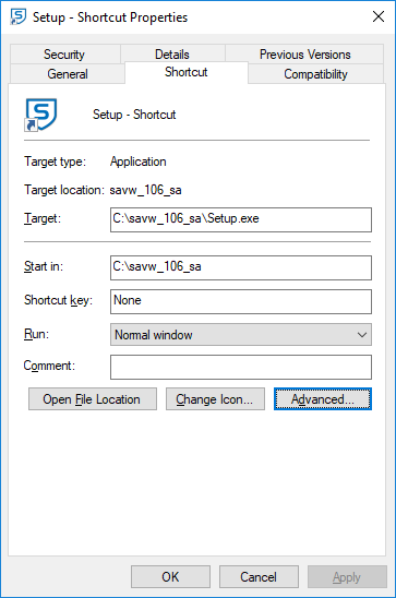 C:\ Drive unwritable to non-administrator privileged applications 134925d1494756891t-running-always-application-administrative-privileges-shortcut.png