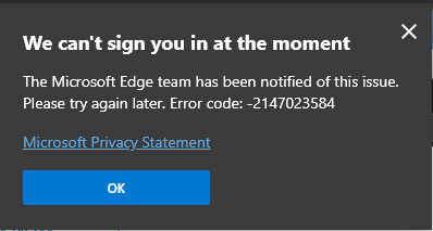 Can not login with Microsoft account in Edge Chromium... 137a220e-7724-43f8-9366-ce9dd29a4533?upload=true.png
