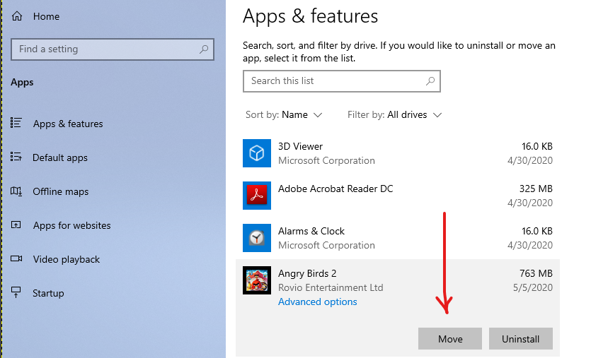 Moving Apps from C SSD drive to D HDD drive. 13a959ce-3eb9-48e4-9695-3b8122cad156?upload=true.png