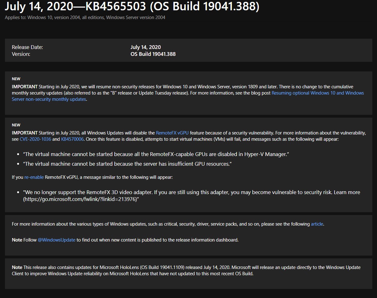 It's Patch Tuesday 7/14/20 Bringing Windows 10 2004 Up To Build 19041.388 13c1f159-191a-43f4-86b7-8c40ca5041d5?upload=true.jpg