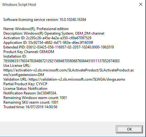 Windows 10 Pro OEM activation error - 0xC004C060 13e57921-564a-45ac-8e19-fa68bfca41d1?upload=true.png