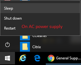 On my windows 11 laptop, the sleep option simply disappeared from the start menu. 143887d1500051342t-sleep-mode-option-disappearing-start-menu-ac-power.png