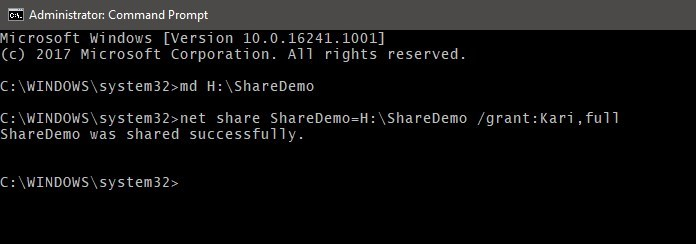 I shared a directory in local network, but creating a shortcut to this location on second... 144070d1500146166t-creating-shared-directory-network-using-command-prompt-image.png