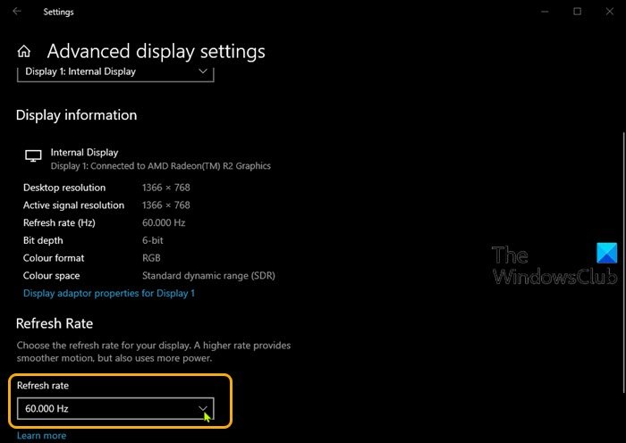 144Hz option not showing up in Display options of Windows 10 144hz-option-not-showing-in-Windows-10-Display-options-AMD-graphics-card.jpg