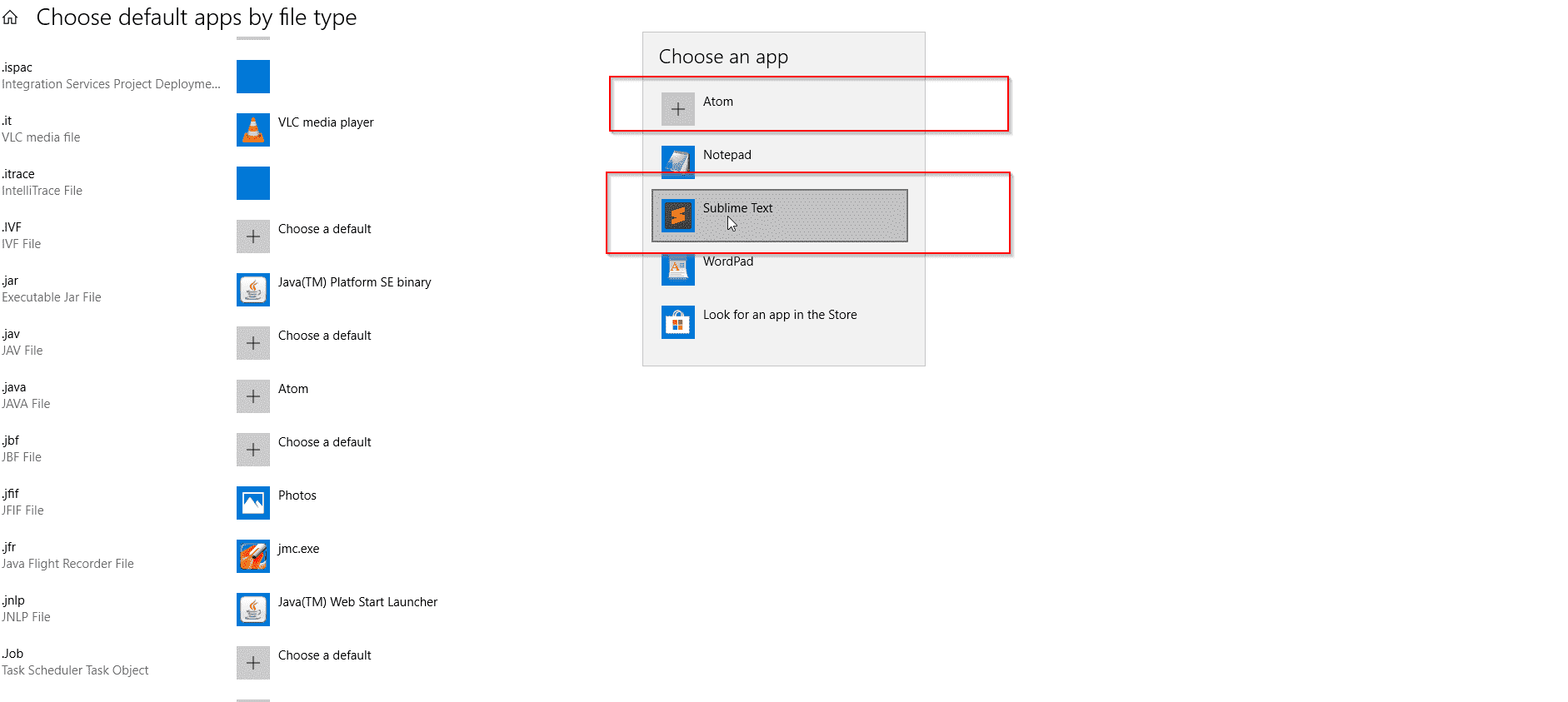 Can't set default app for java and txt files 1450e1fd-89d6-444a-b093-ed11f843993e?upload=true.png