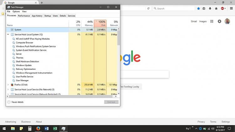 I am getting very high usage without even opening a software 148753d1502669379t-high-disk-usage-100-disk-usage.jpg