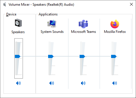 No sound from any application except Microsoft Teams 1562e6e2-4a7e-4270-95a8-770198320ca3?upload=true.png