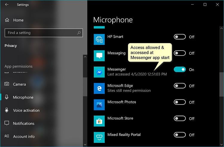 Voice access app randomly freezers frequently especially in messenger app and web also word... 1586109042t-new-messenger-app-windows-has-microphone-access-problems-microphone-privacy-settings.jpg