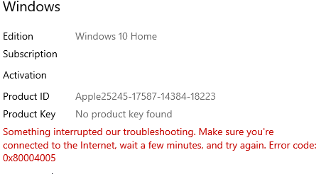 Unable to activate Windows 10 Home. 159b39b2-6ab5-4ffa-9f75-173a839bcef6?upload=true.png