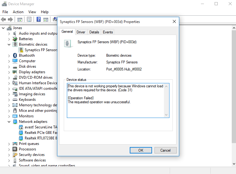 HP Probook 450 G7 auto update killed fingerprint scanner function and no idea what the... 15df7092-2723-4e44-a67d-0520f58ac20f.png