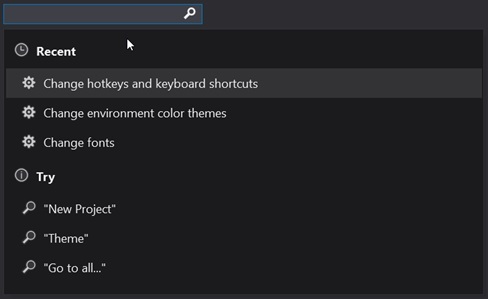 New Visual Studio 2019 version 16.2 Preview 2 released 16.1p2-SearchMRU.jpg