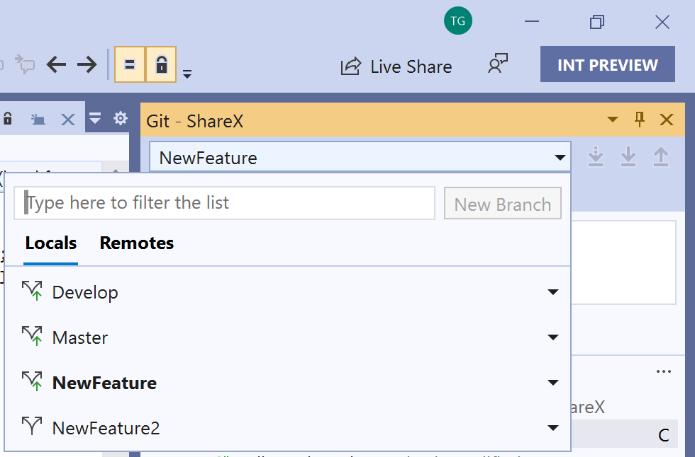 New Visual Studio 2019 v16.7 and v16.8 Preview 1 released 16.6MergeConflict1.png