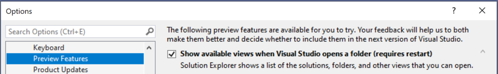 Visual Studio 2019 v16.8 Preview 2 Releases New Features 16.8_P2_viewpicker-1024x154.png