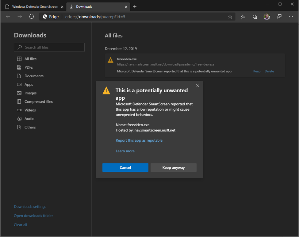 Protection History Warning - Potentially unwanted app found 1646d5bf4d547b8e502befba2f350efb.png