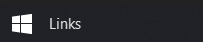 How do I remove that word 'Links' besides the Windows icon? 16808c55-3328-4802-9541-45df0539d9ec?upload=true.png