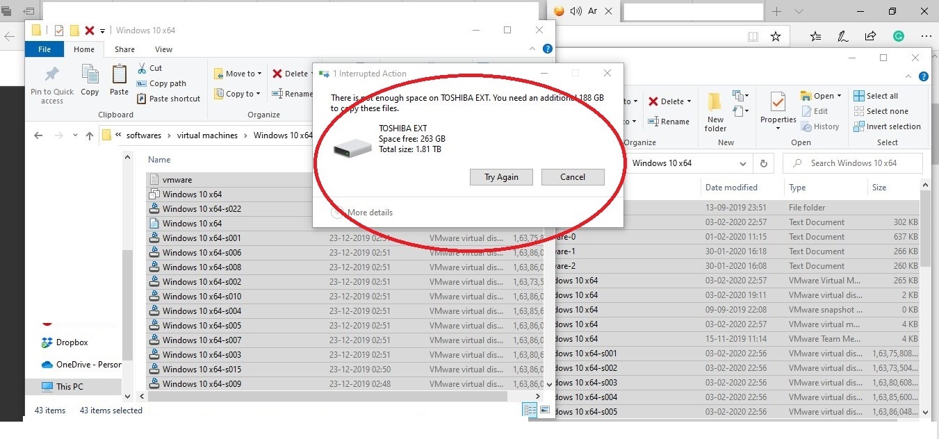 while copying files from windows hard disk to usb hard disk low space error message 168347f0-dbb8-4854-bd46-34e297ea1af1?upload=true.jpg