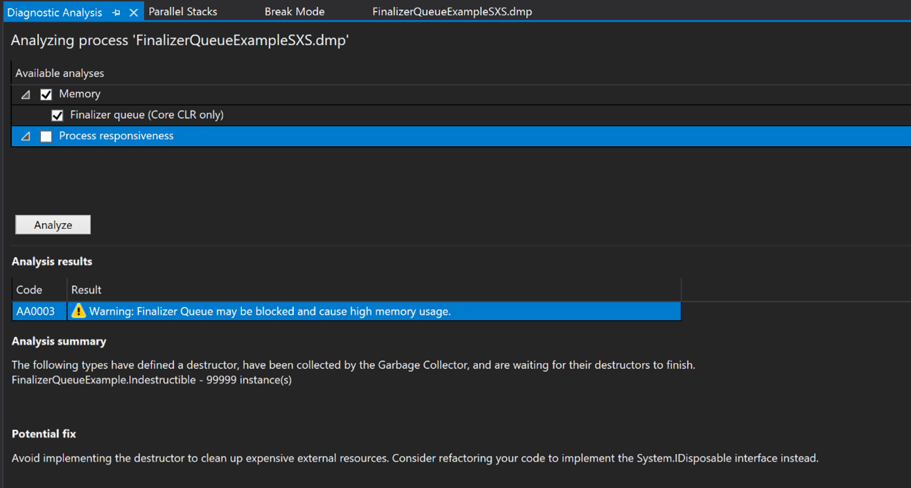 Visual Studio 2019 v16.9 and v16.10 Preview 1 now available 169GAAnalyzer.png