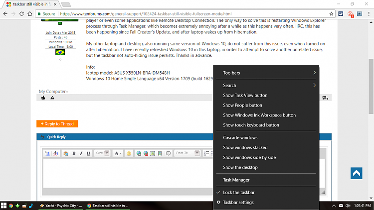 AM/PM is not visible on the taskbar 172880d1516136823t-taskbar-still-visible-fullscreen-mode-lock-taskbar.png