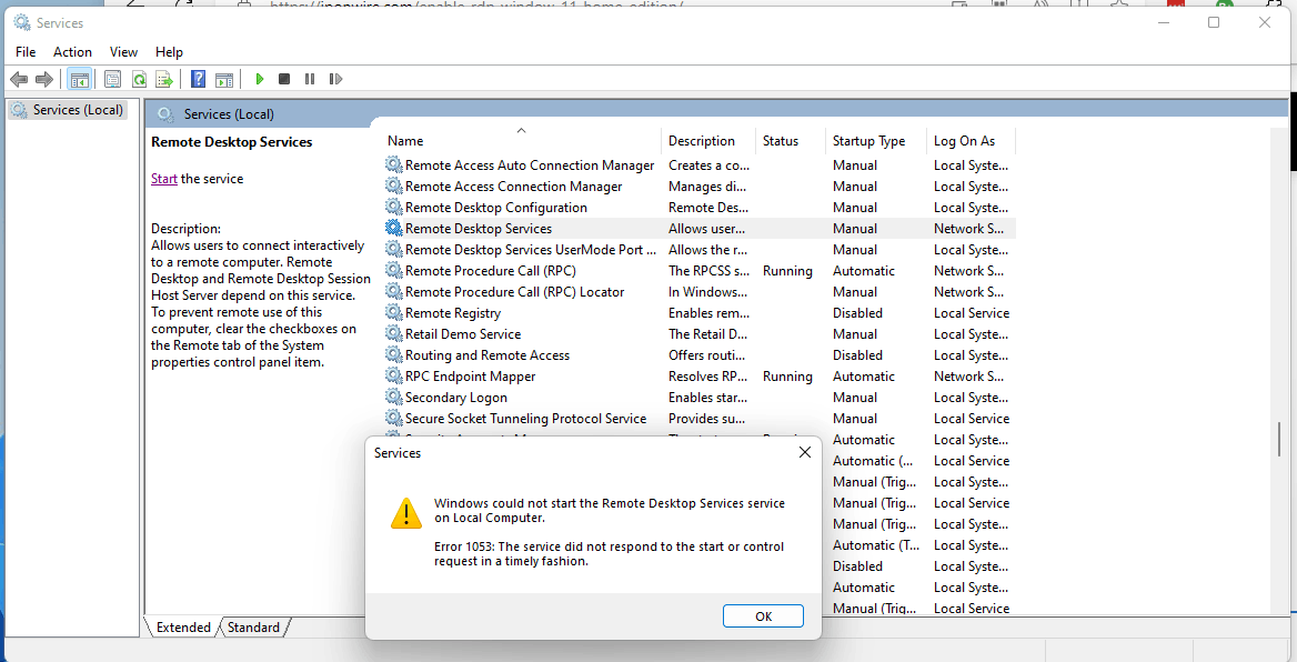 Remote Desktop Services Service is not starting and gives Error 126. 17302f23-0890-4766-854c-9d1cf48fa6d1?upload=true.png