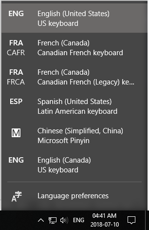 I have just added a French Canadian Keyboard to my windows 10 laptop and cannot get the... 173f99e4-2d63-4de5-bbb8-53c168a123f5?upload=true.png