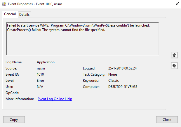 1004 1018 Failed to get startup parameters for service WMS. 174105d1516838096t-failed-start-service-wms-error-id-1010-a-image.png
