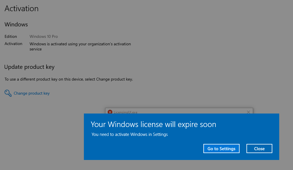 Your Windows License Will Expire Soon Even Though My Windows Is