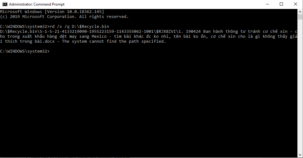The system cannot find the path specified for "recycle bin is corrupted" 176e72e5-b129-4396-9404-35f9c6de0c3d?upload=true.png