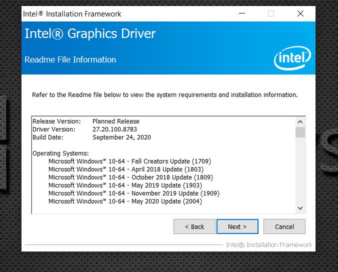 Intel Inc Released Modern Graphics WHQL Stable Driver DCH_IGCC_WHQL_v27.20.100.8783_Stable... 178649b4-2dff-47d4-8b37-4c72f4bbf1d5?upload=true.jpg