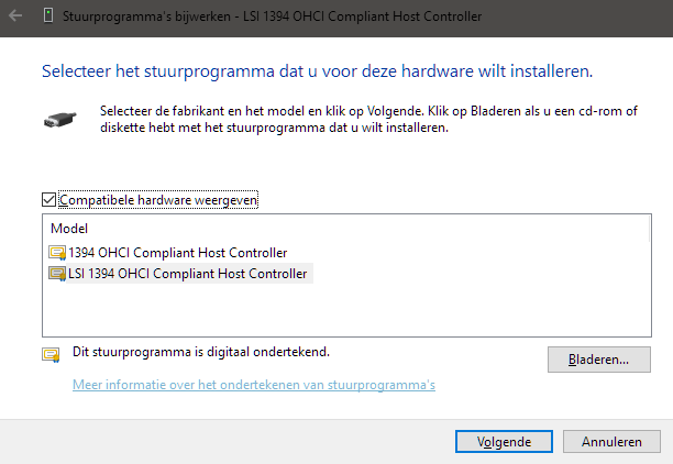 Windows 11 does not update the '1394 OHCI Compliant Host Controller' driver 178768d1519754254t-lsi-1394-ohci-compliant-host-controller-1394b.png