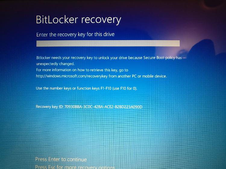 I lost my Bitlocker recovery key and I am unable to login because it gives me error to... 179380d1520127328t-asking-bitlocker-recovery-key-login-whatsapp-image-2018-03-03-20.18.06.jpg