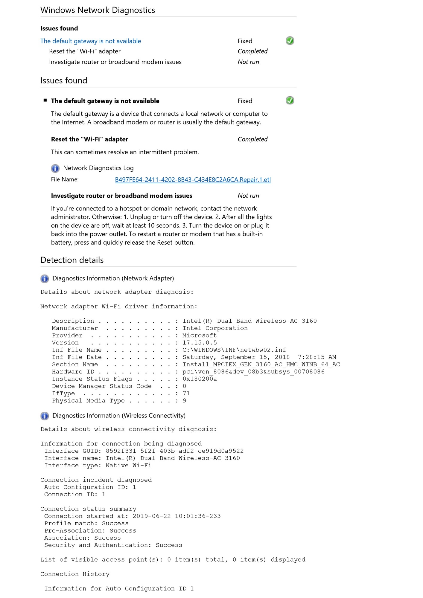 The Dreaded Windows 10 Wi-Fi "Default Gateway" Issue yellow triangle Constant Dropout on... 17ac837a-ad7c-49fc-af36-345d0265510f?upload=true.jpg