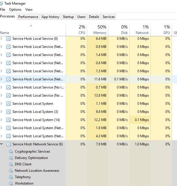 svchost.exe (netsvcs) is consuming above 95% of the Internet . I already disabled the BITS... 181c6f02-c87e-4cf0-b8a8-eb9f5b2d39fd?upload=true.jpg