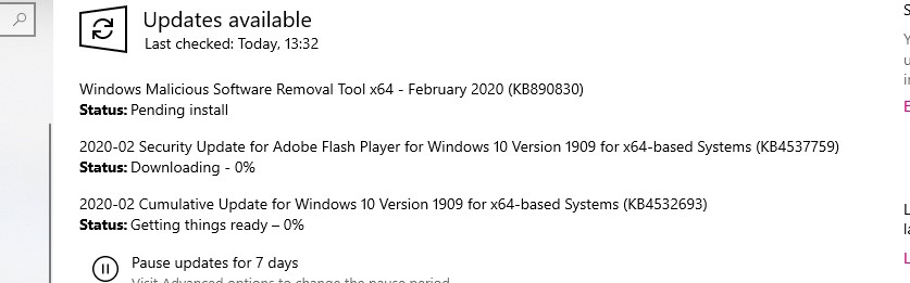 cumulative update KB4532693 was reported to be removed, however it's still pending download 18477f64-a888-45c9-8839-c5b3c4224d9e?upload=true.jpg