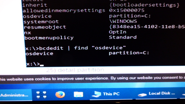 Computer has a black screen before login and the mouse cursor keeps reloading, nothing... 184866d1523799696t-black-screen-mouse-cursor-continual-repair-loops-bcdeditfindosdevice.jpg