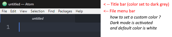 Is it possible to change the color of the menu bar (File, Edit, etc.) 184e9a28-e18e-4e27-8959-f3404ab73e35?upload=true.png