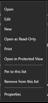 Windows 10 removes Start menu jump lists (file list) for tiles in April 2025 Update 185818d1524503518t-cant-unpin-excel-jump-list-file-start-menu-jumplist-options.png