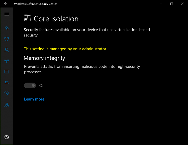 PC crashed while turning off core isolation memory integrity reboot required.  How do I get... 186195d1524750427t-turn-off-core-isolation-memory-integrity-windows-10-a-image.png
