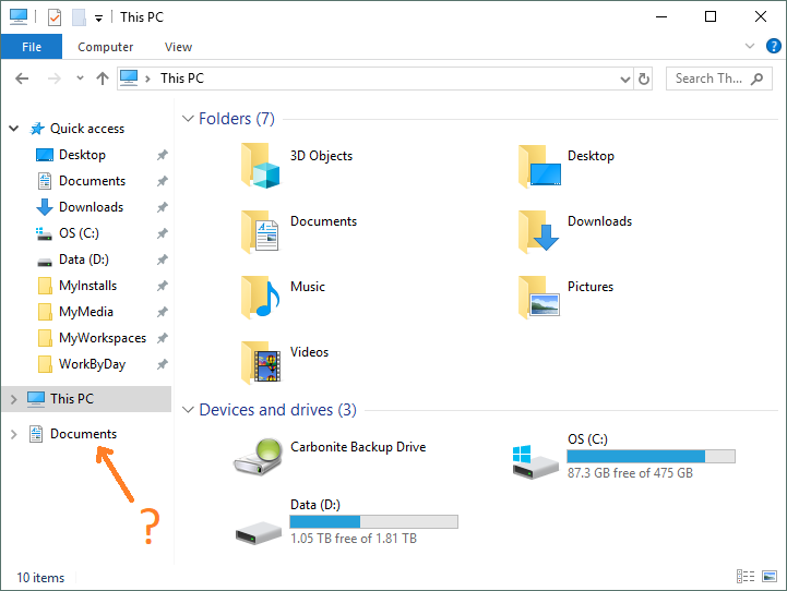 In Windows 11 file explorer navigation pane, how do I remove the pinned section completely? 186574d1525017166t-remove-documents-navigation-pane-file-explorer-file-explorer.png
