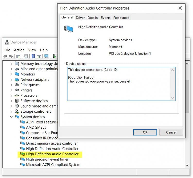 I keep getting this error on my network driver code10. 1882d1556373512t-high-definition-controller-driver-error-code10-high-definition-audio-controller.jpg