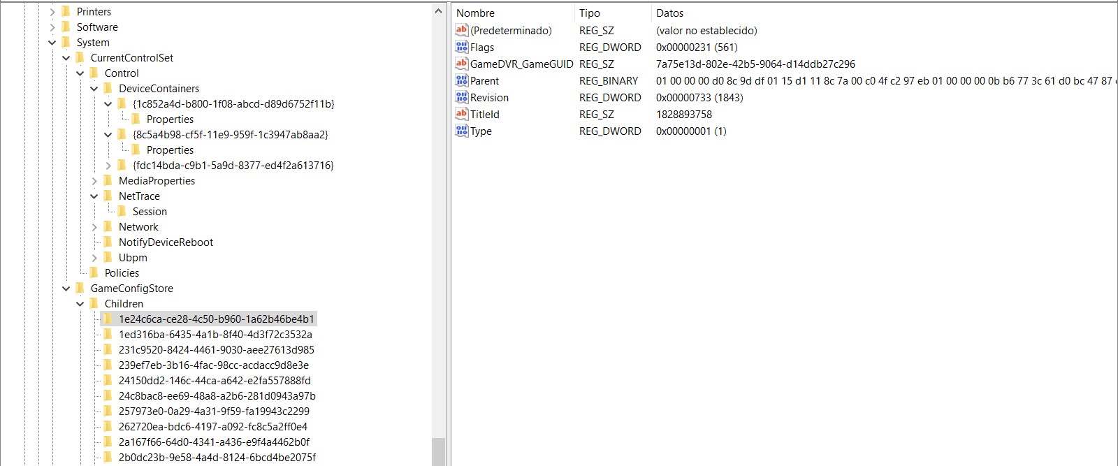 REGEDIT NAME OF NUMBERS GAMECONFIGSTORE CHILDREN PARENT ... 18854ac6-e654-4706-b041-ca7e4eb11825?upload=true.jpg