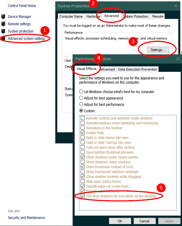 After the update 10th October 23 there is no way to remove drop shadows on icon text. I... 189215d1526629944t-how-remove-drop-shadows-under-desktop-text-000629.png