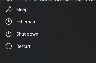 Strange shut down menu on start button with latest 1903 update 1896b41f-6559-4750-ad8f-f66b9acbe6e9?upload=true.png
