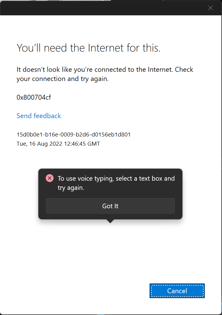 Getting no internet connection error message while using Voice typing in Windows 11? 18a3e0f3-11f0-4939-8748-1d5f9292425d?upload=true.png