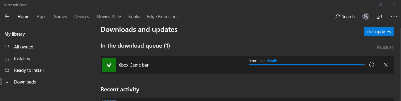 Game Bar and Xbox Game bar present. The latter not updating. 18f5e67b-4453-4063-b0c3-83b835403ad7?upload=true.png